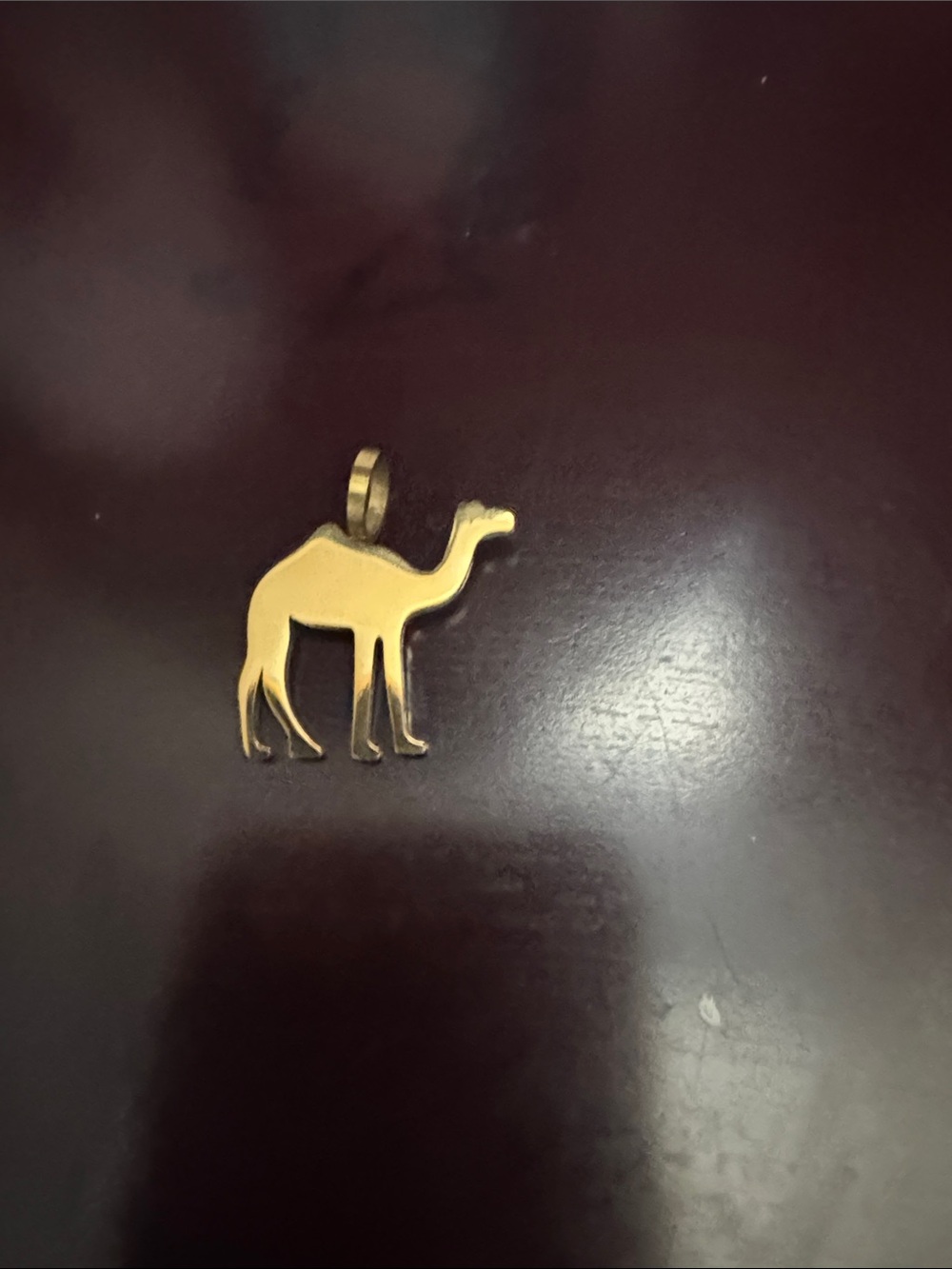 Gold Camel Pendant Necklace Charm - Women Jewelry